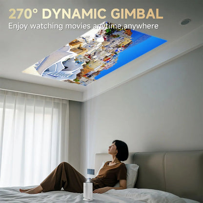 HONGTOP P30PRO Smart Mini Projector Android 14 WiFi6 BT 5.0 Support 4K 1280*720P Smart Home Cinema Outdoor Portable Projector